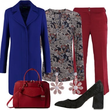 Outfit Il cappotto bluette
