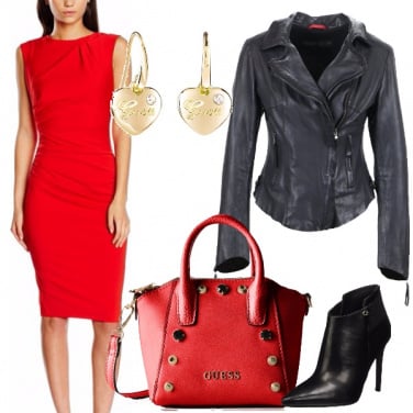 Outfit Rosso e nero