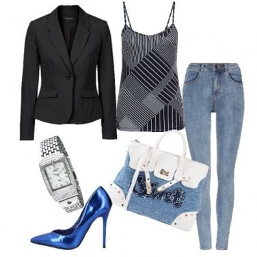 Outfit Blazer business e jeans