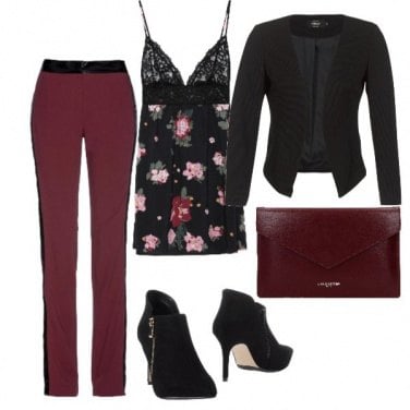 Outfit Il pantalone bicolor