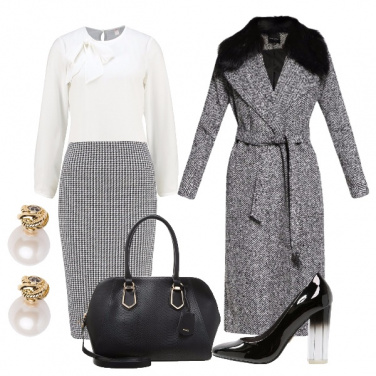 Outfit Chic in bianco e nero