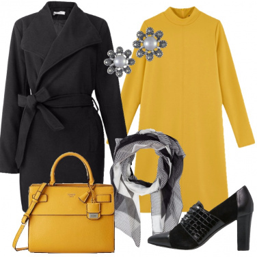 Outfit L\'abito spicy mustard