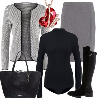 Outfit A tutto grigio