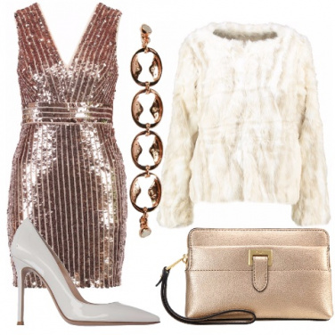 Outfit Rosa gold per le feste