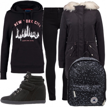 Outfit Zaino in spalla