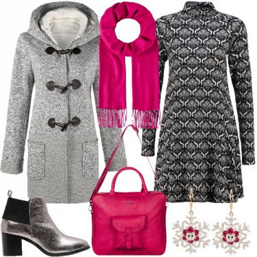 Outfit Dettagli fucsia per andare a lezione