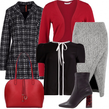 Outfit Tocchi di rosso