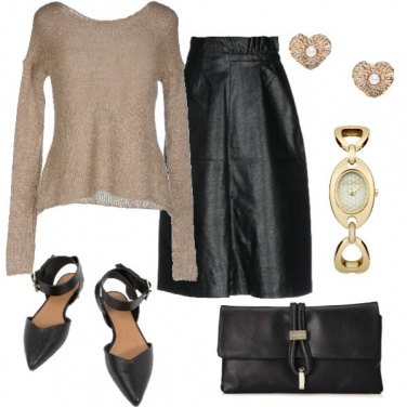 Outfit Longuette di pelle