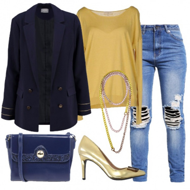 Outfit Il jeans con l\'oro