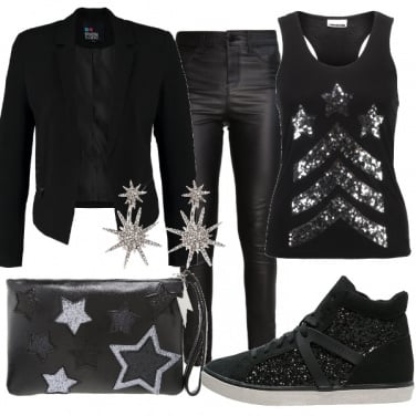 Outfit In discoteca sporty chic