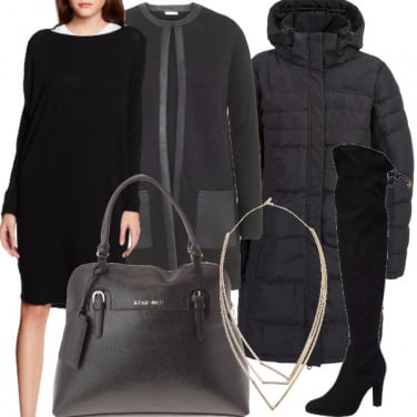 Outfit Total black invernale