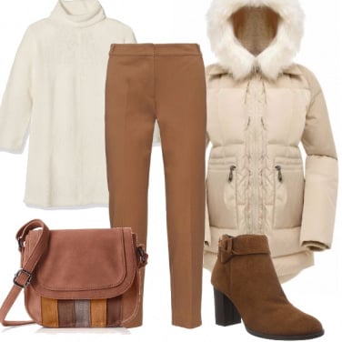 Outfit Un morbido piumino bianco