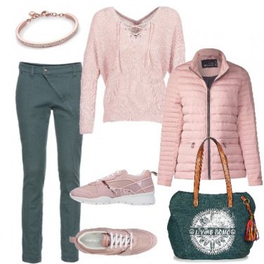 Outfit Autunno rosa