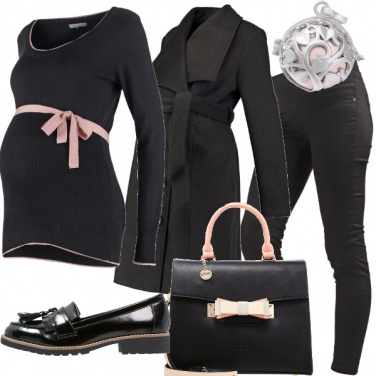 Outfit Fiocco rosa