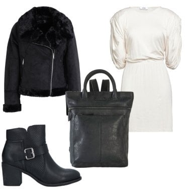 Outfit botin negro online mujer