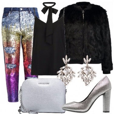 Outfit Serata in tecnicolor