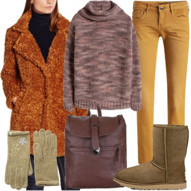 Outfit Sfumature del cioccolato