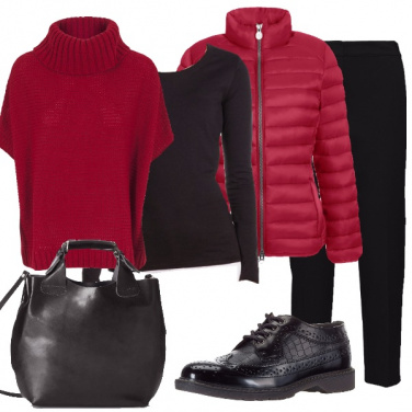 Outfit Rosso fragola per le vacanze in città