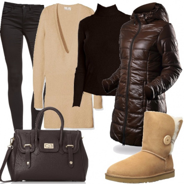 Outfit Crema e cioccolato