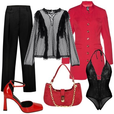 Decollete on sale rosse outfit