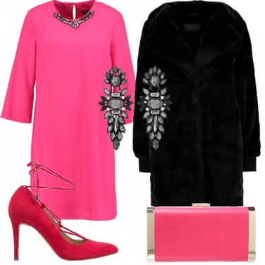 Outfit Capodanno in fucsia
