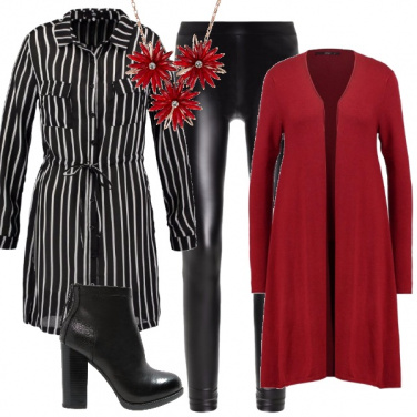 Outfit In rosso anche a casa