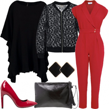 Outfit Bomber in pizzo