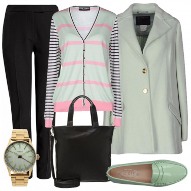 Outfit Latte e menta