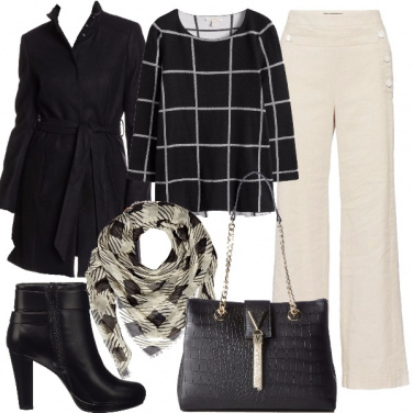 Outfit Pantaloni palazzo bianchi