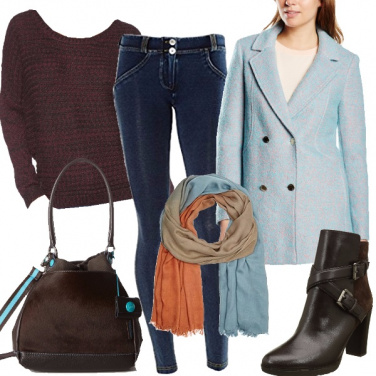 Outfit La sciarpa colorata