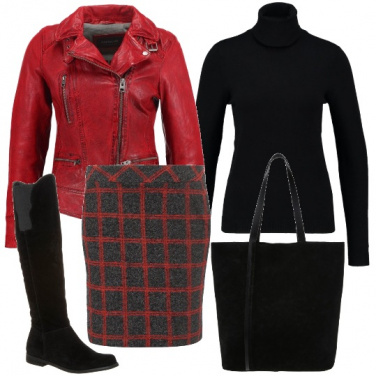 Outfit Gonna a scacchi