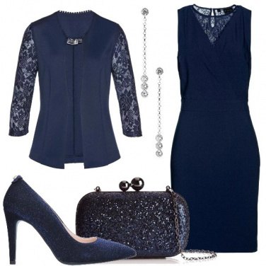Outfit Blu di sera