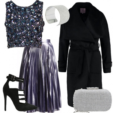 Outfit Natale metallico