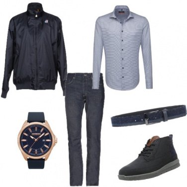 Outfit Quadrante blu