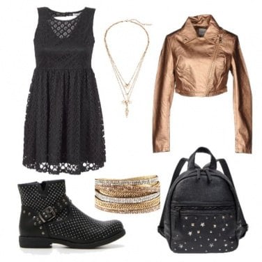 Outfit Rock gold