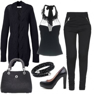 Outfit Sexy sotto il cardigan