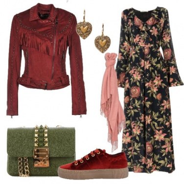 Outfit Lungo floreale anche di giorno
