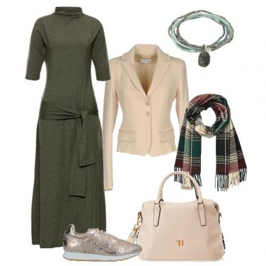Outfit Il verde e il beige