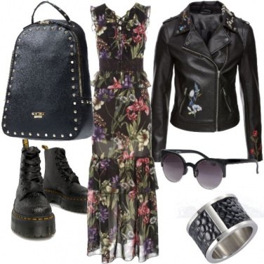 Outfit Pelle e anfibi
