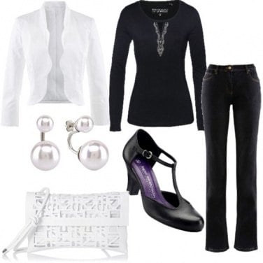 Outfit Elegante in jeans