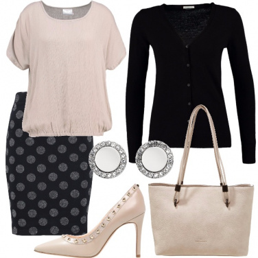 Outfit Gonna a pois