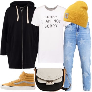 Outfit Giallo urban