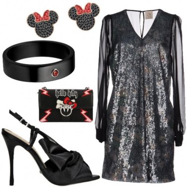 Outfit Scintillante e divertente