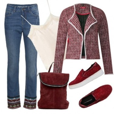 Outfit Rosso ciliega