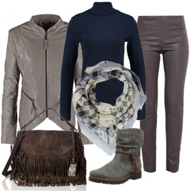 Outfit Grigio rock