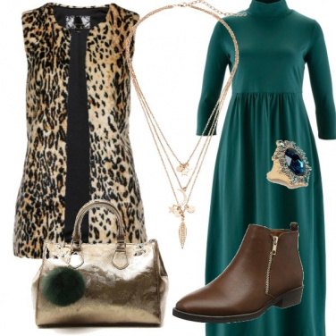 Outfit Verde & Oro