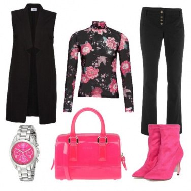 Outfit Compleanno in fuxia (e nero)