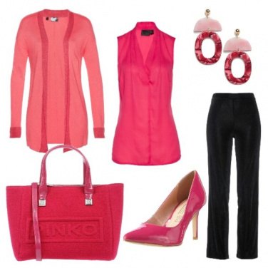 Outfit Compleanno in fuxia e nero (2)