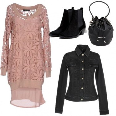 Outfit Accessori rock sull\'abito romantico