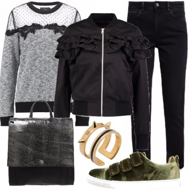 Outfit Romanticamente urban